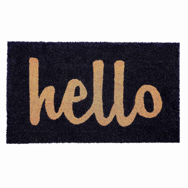 Calloway Mills Entrance Mat, Coir, Black, Natural 100231729BNS - main